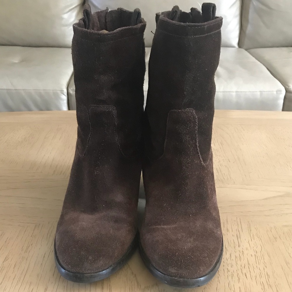 Sam Edelman Brushed Suede Booties Size 8.5